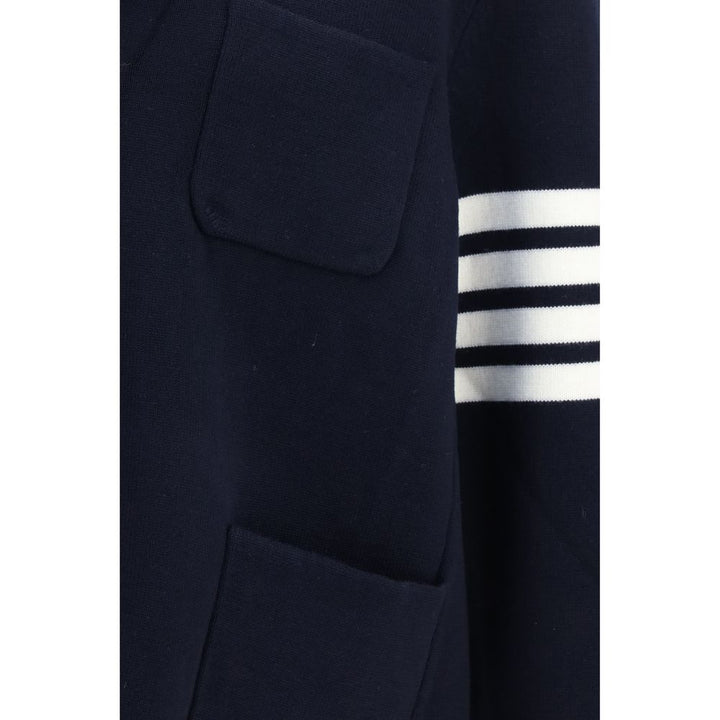 Thom Browne Blue Wool Oves Aries Full-Length Jacket