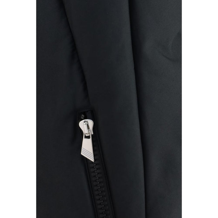 The Attico Black Cotton Full-Length Jacket