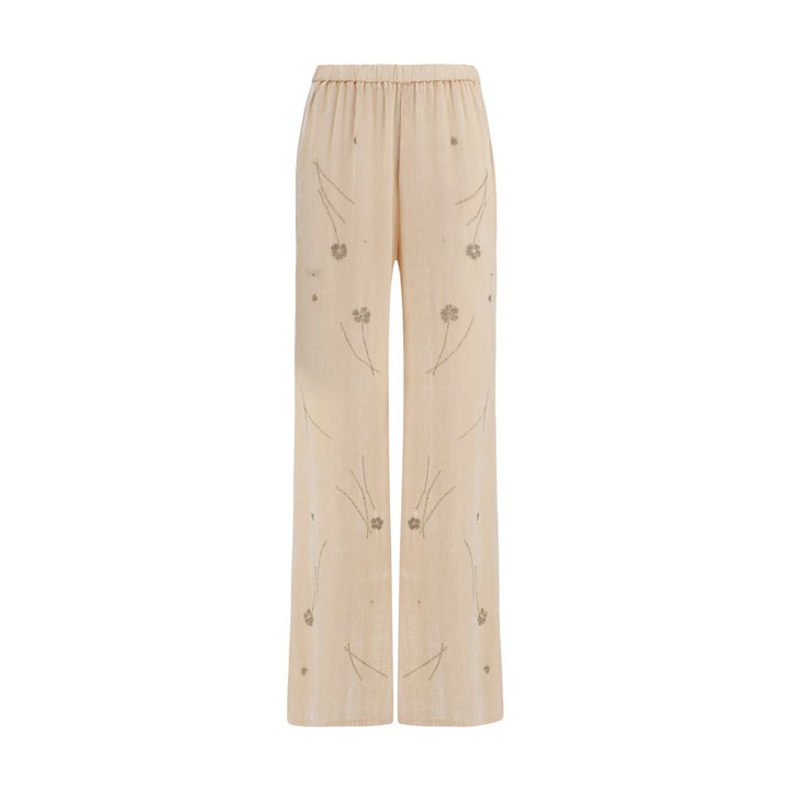Forte_Forte Multicolor Viscose Flared Pants