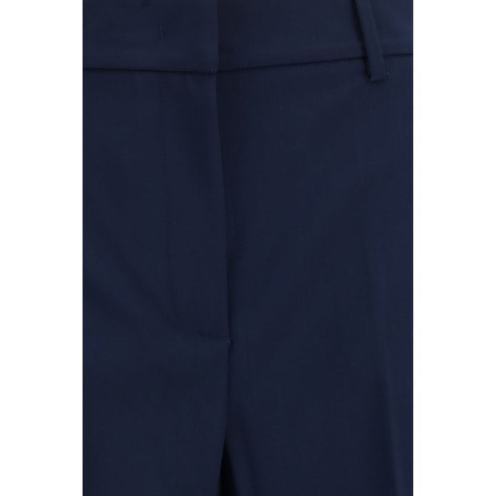 Max Mara Blue Wool Oves Aries Casual Pants