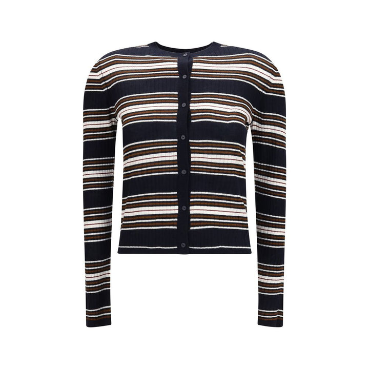 Max Mara Blue Silk Cardigan