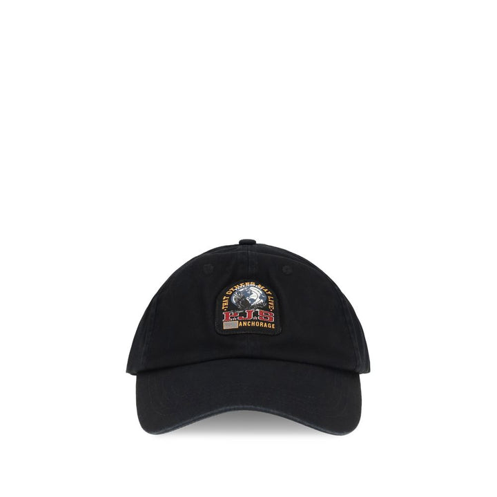 Parajumpers Black Cotton Cap (Baseball Hat)