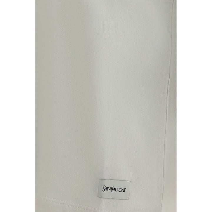 Saint Laurent White Cotton T-Shirt