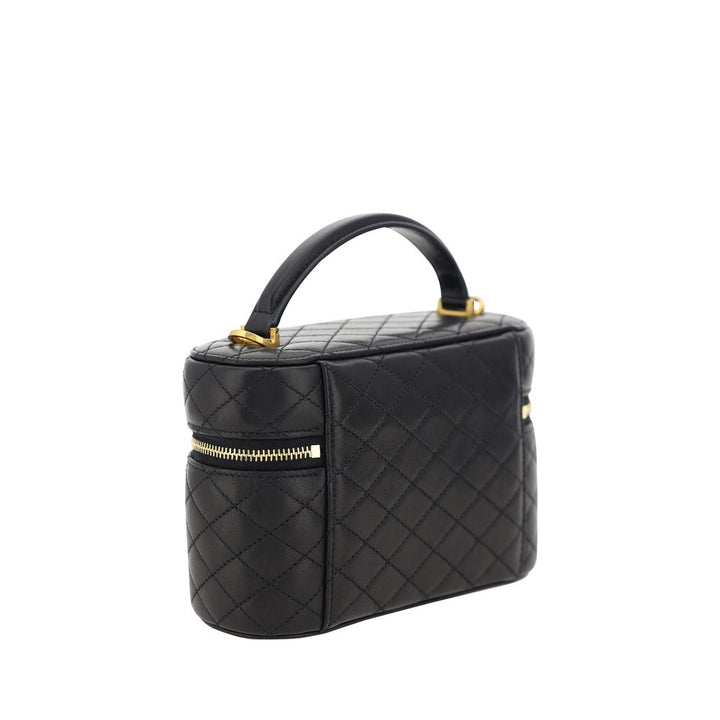 Saint Laurent Black Lamb Ovis Aries Aries Shoulder Bag