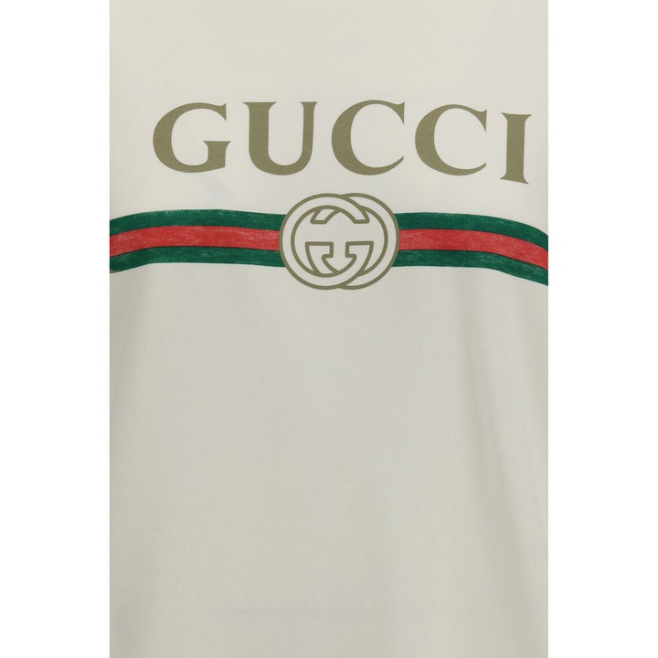 Gucci White Cotton Sweatshirt