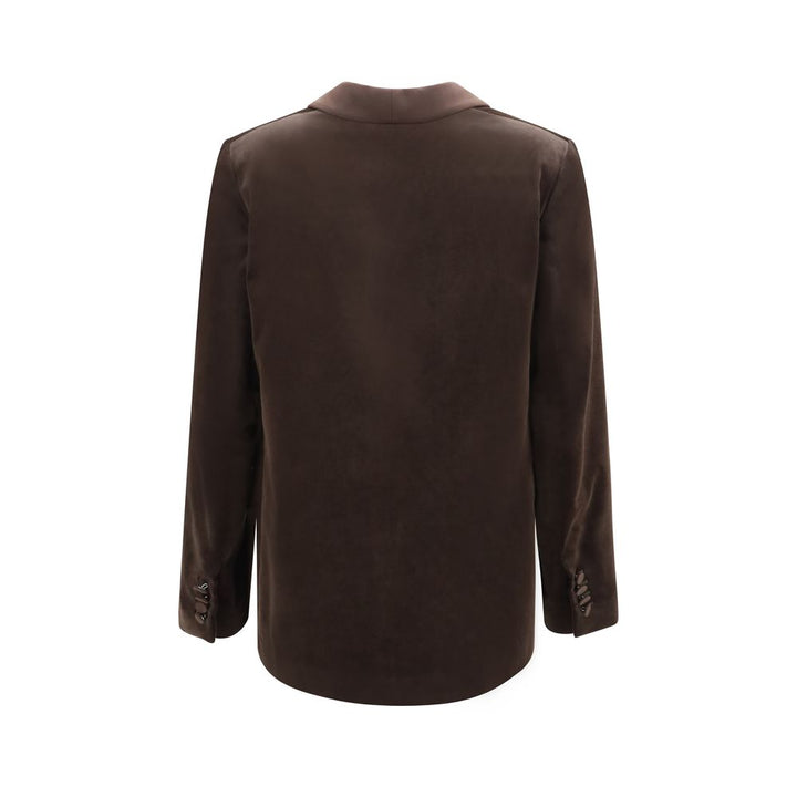 Lardini Brown Cotton Blazer