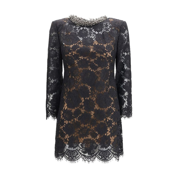 Self-Portrait Black Polyamide Casual Dress