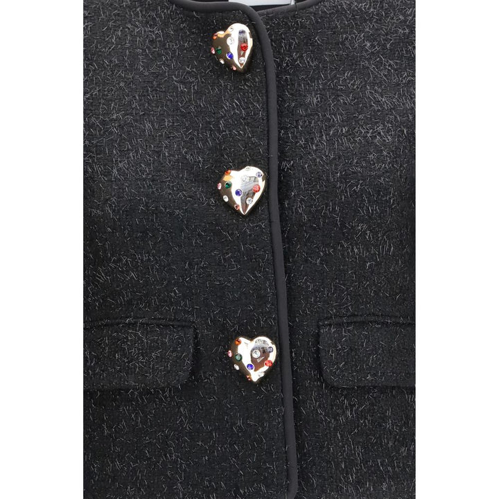 Self-Portrait Black Polyester Jacket
