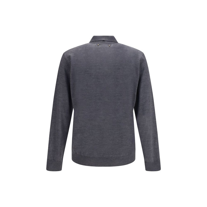 Golden Goose Gray Wool Oves Aries Dress Shirt