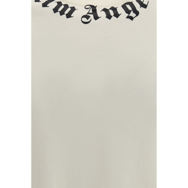 Palm Angels Beige Cotton T-Shirt