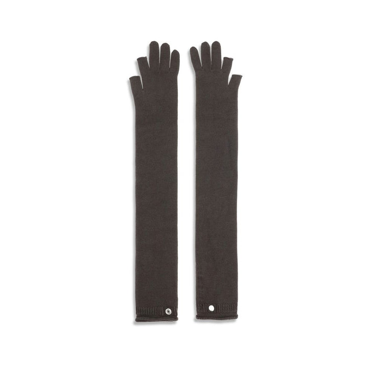 Rick Owens Gray Wool Oves Aries Gloves