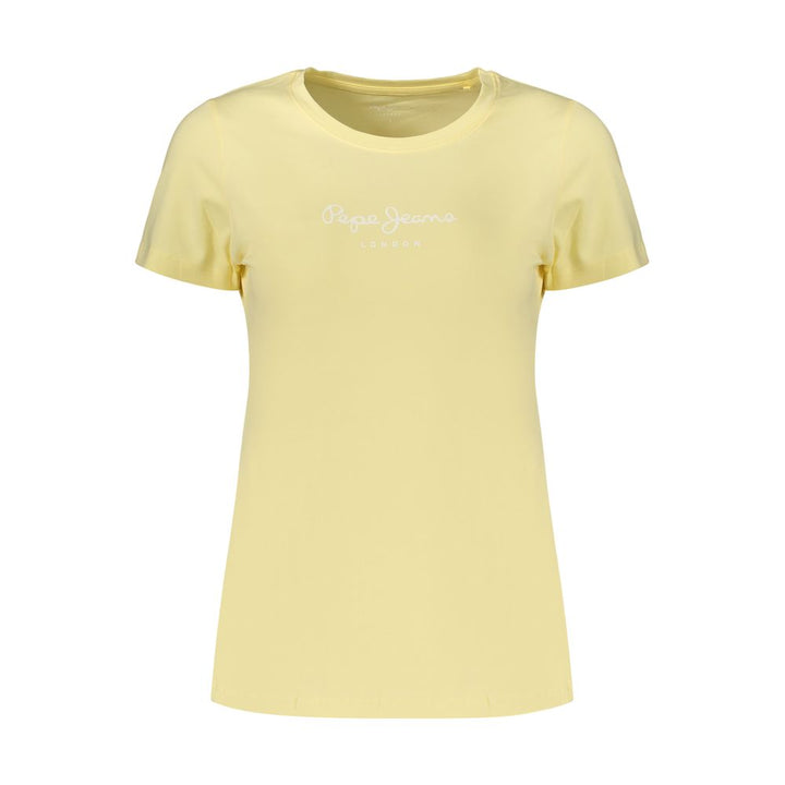Pepe Jeans Yellow Cotton Women's T-Shirt