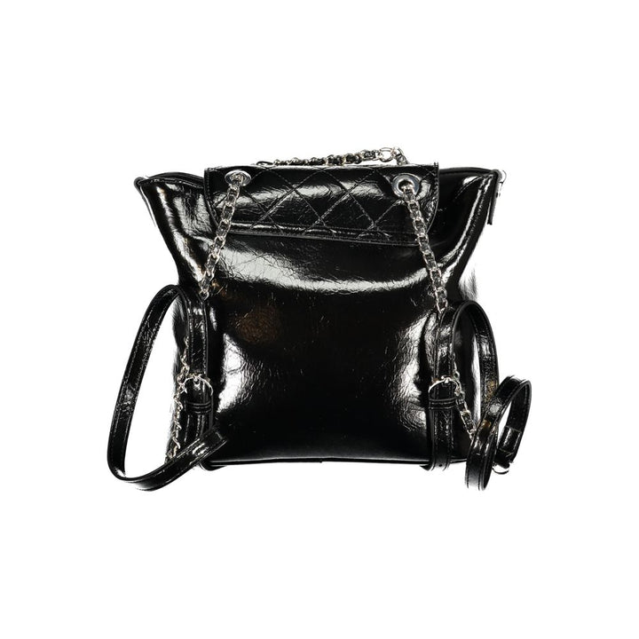 Mario Valentino Black Polyurethane Women's Backpack
