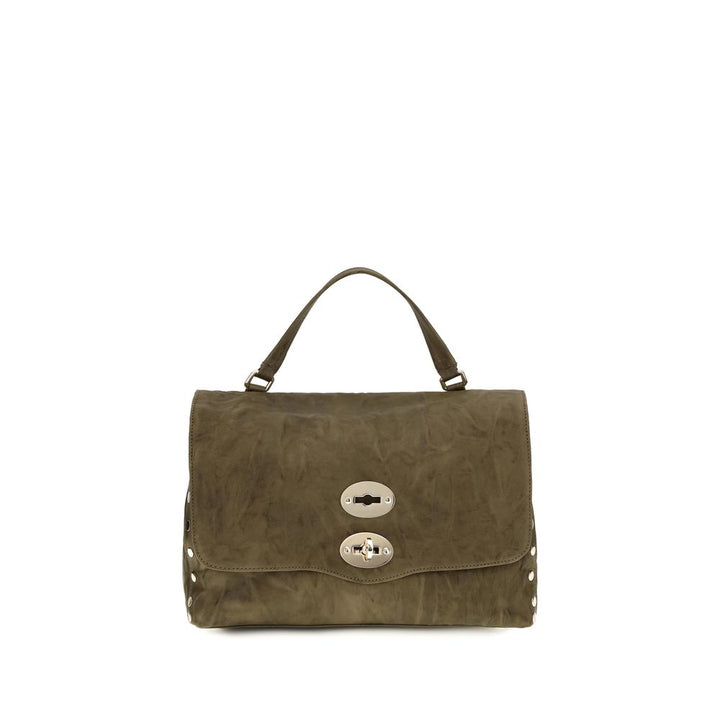 Zanellato Brown Suede Leather Shoulder Bag