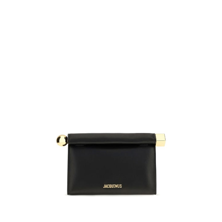 Jacquemus Black Lamb Ovis Aries Aries Clutch Bag