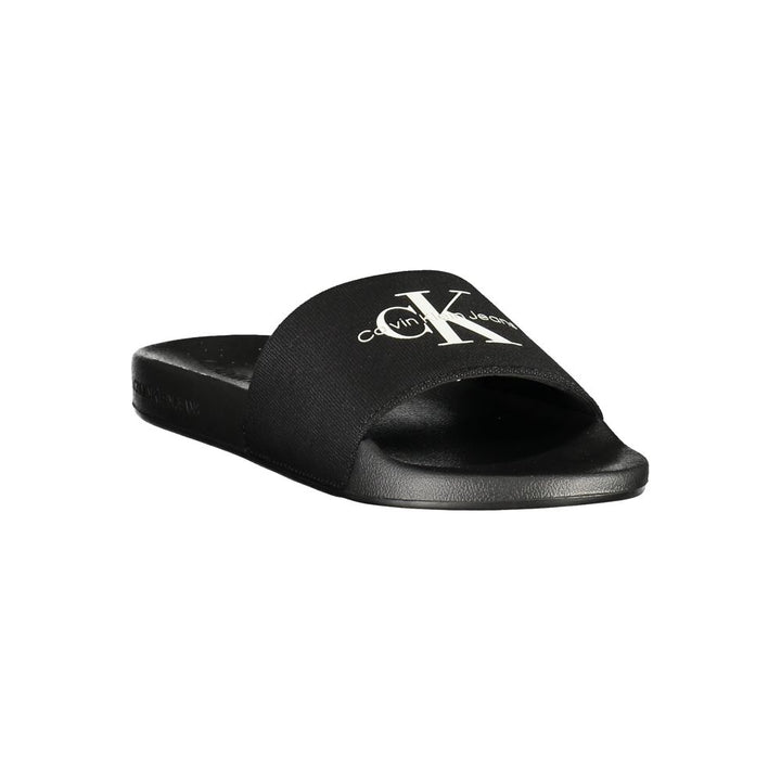 Calvin Klein Black Polyester Men's Slipper