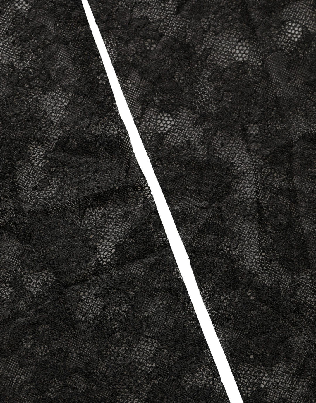 Dolce & Gabbana Black Floral Lace Nylon Stretch Knee High Socks