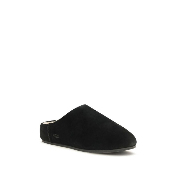 UGG Black Leather Mules