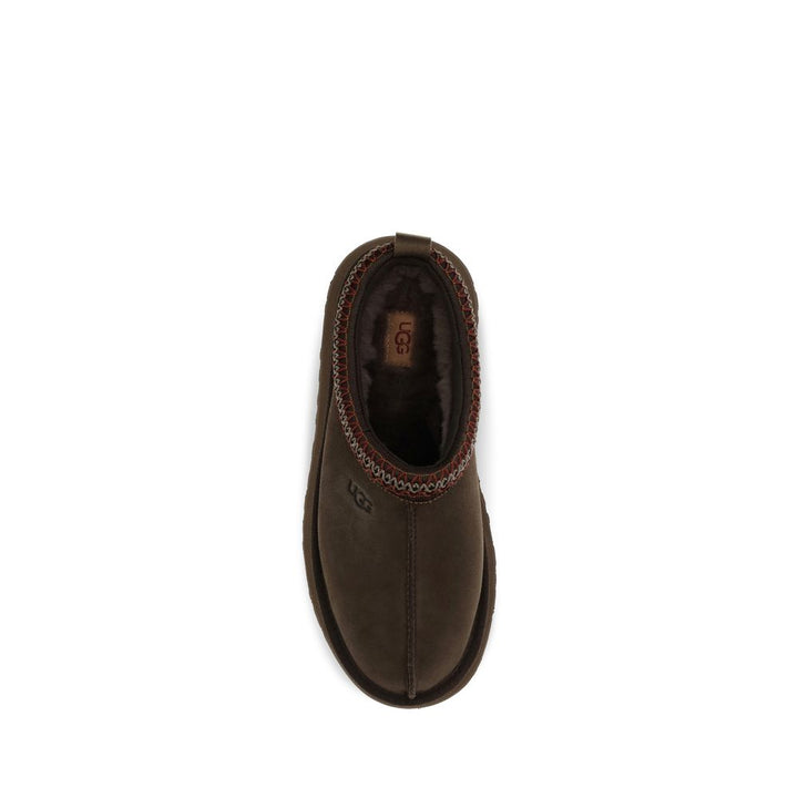UGG Brown Suede Leather Mules