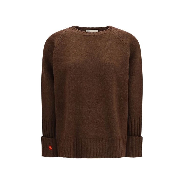 Tory Burch Brown Wool Oves Aries Sweatshirt