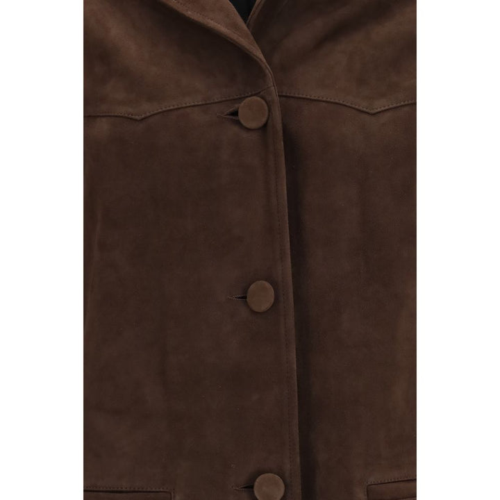 Tory Burch Brown Goatskin Jacket