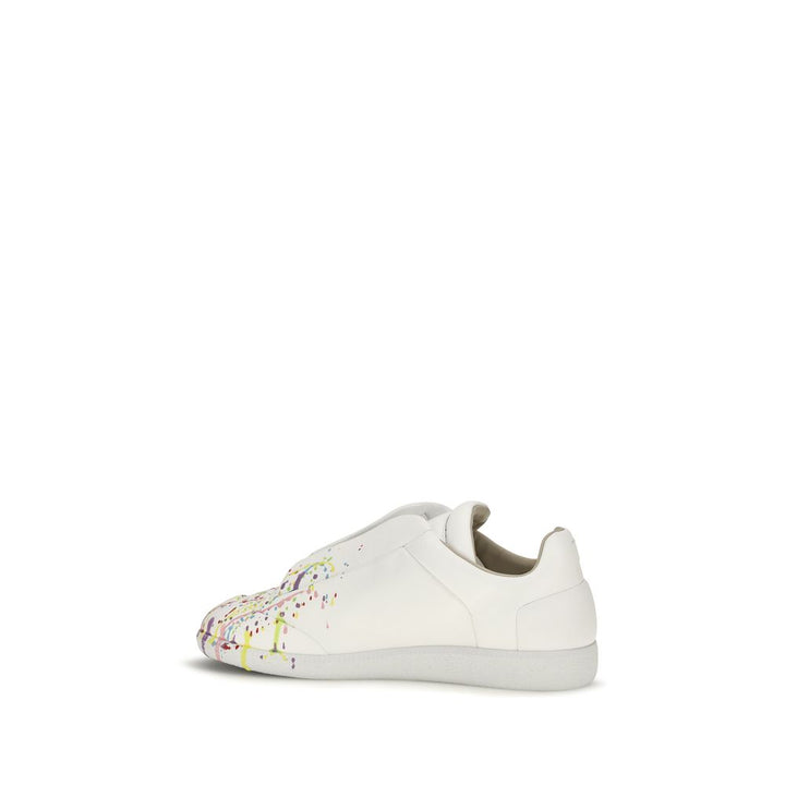 Maison Margiela White Calf Leather Bos Taurus Low Top Sneakers