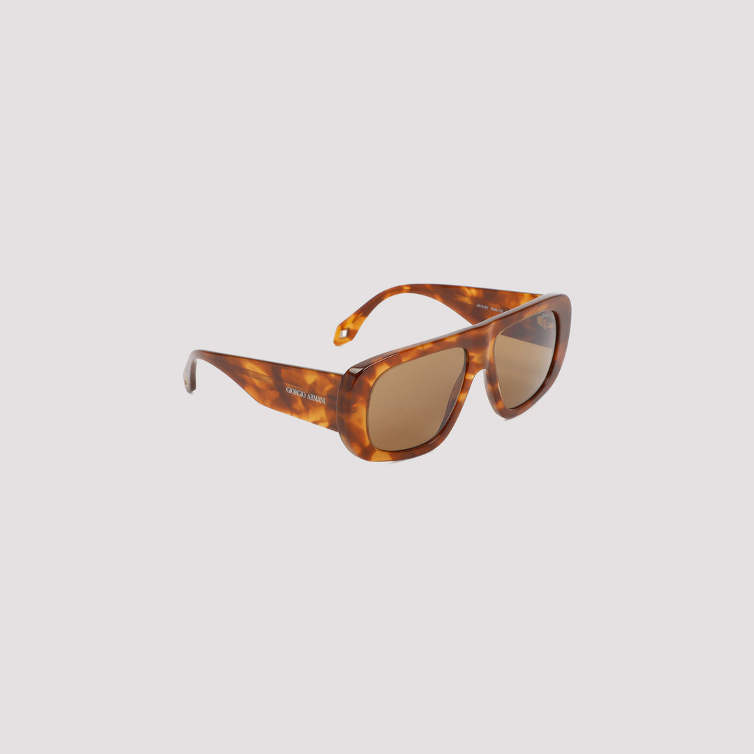 Brown irregular-shaped sunglasses-0