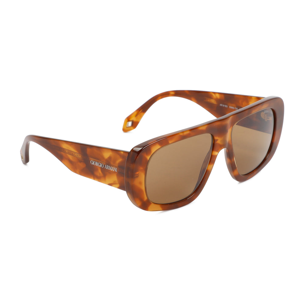 Brown irregular-shaped sunglasses-1