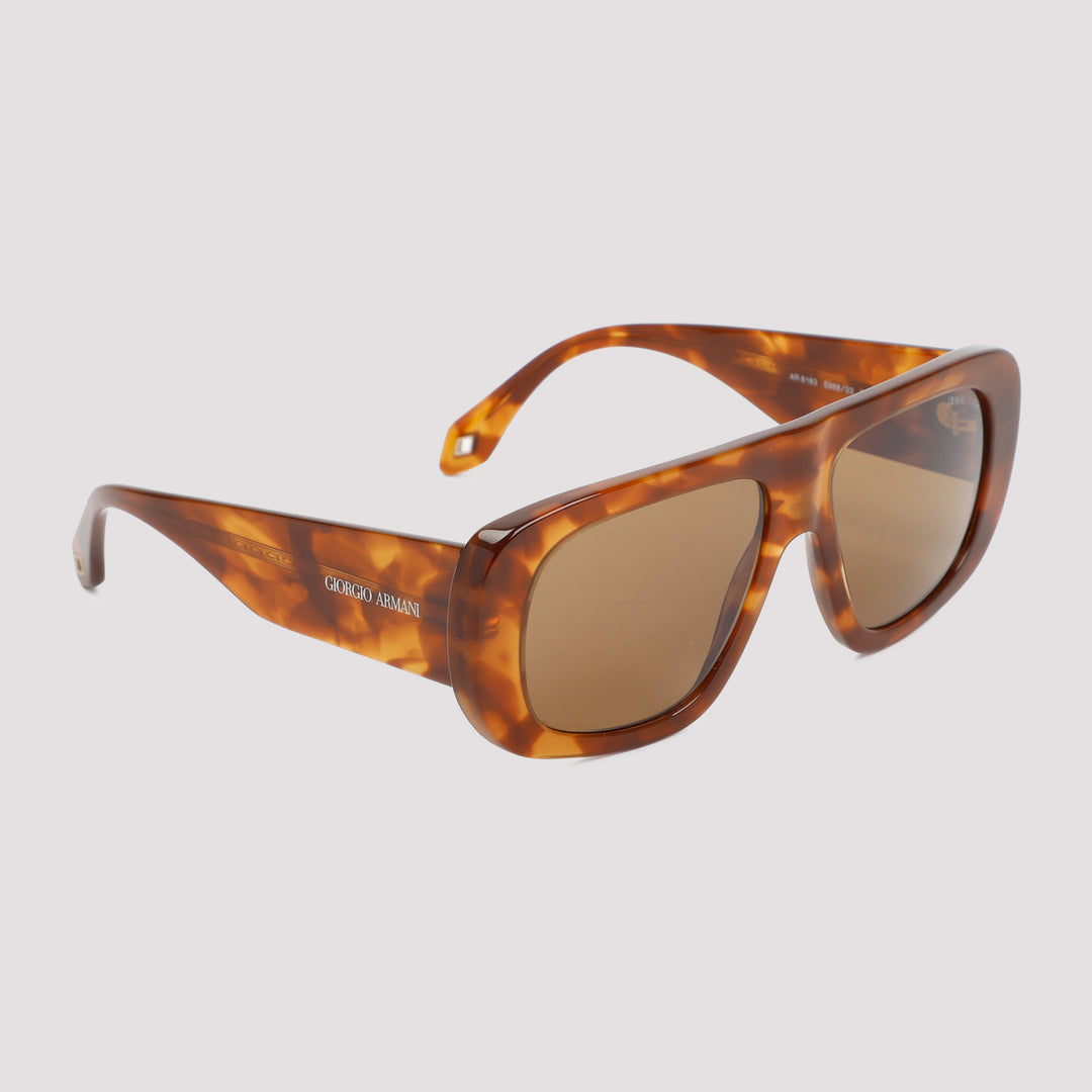Brown irregular-shaped sunglasses-2