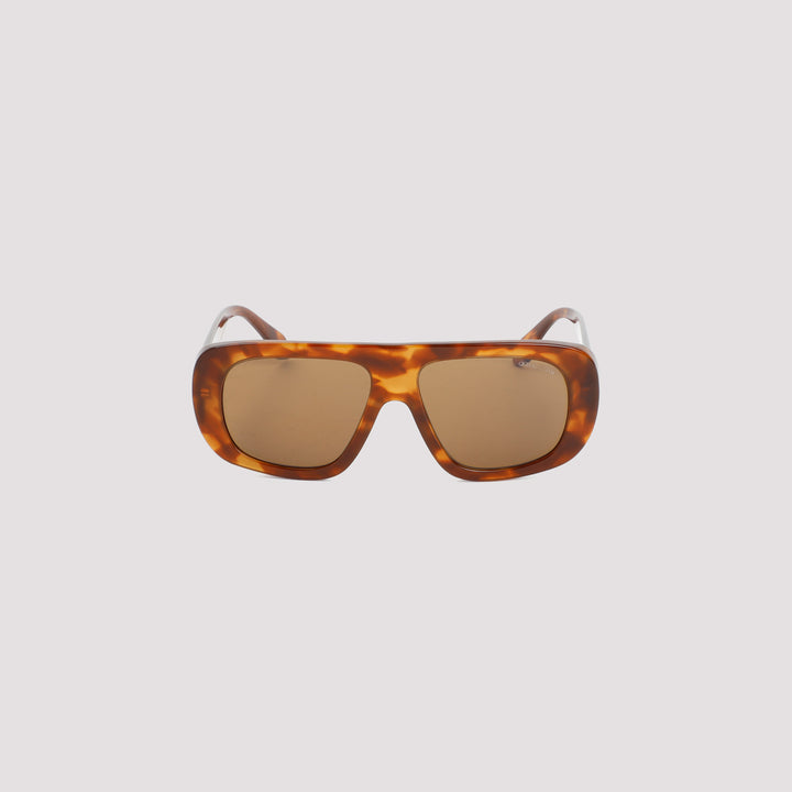 Brown irregular-shaped sunglasses-3