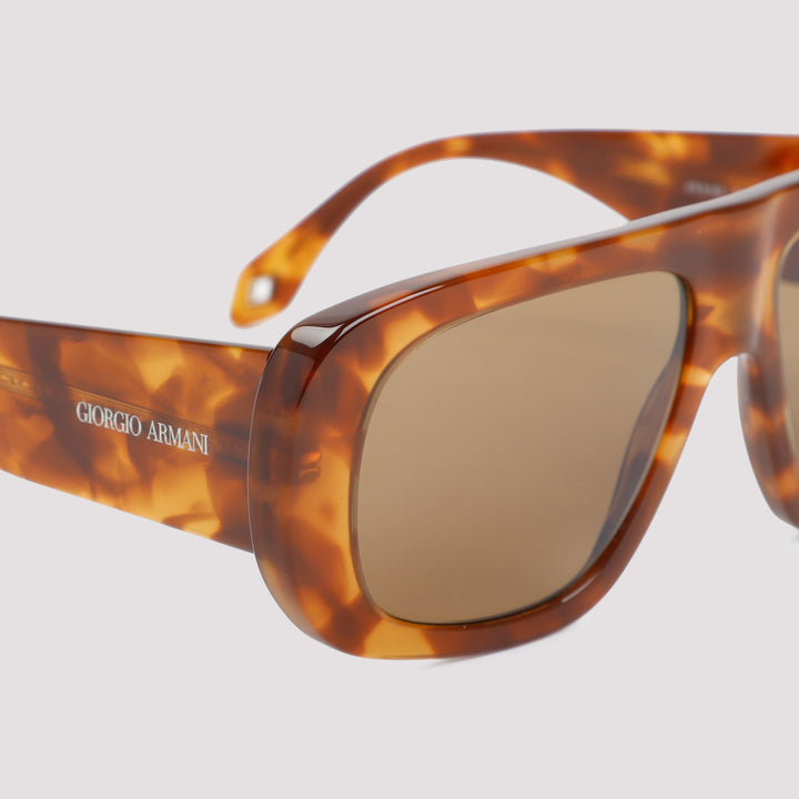 Brown irregular-shaped sunglasses-4