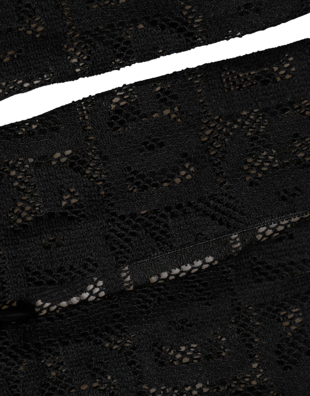 Dolce & Gabbana Black DG Logo Sheer Nylon Thigh High Socks