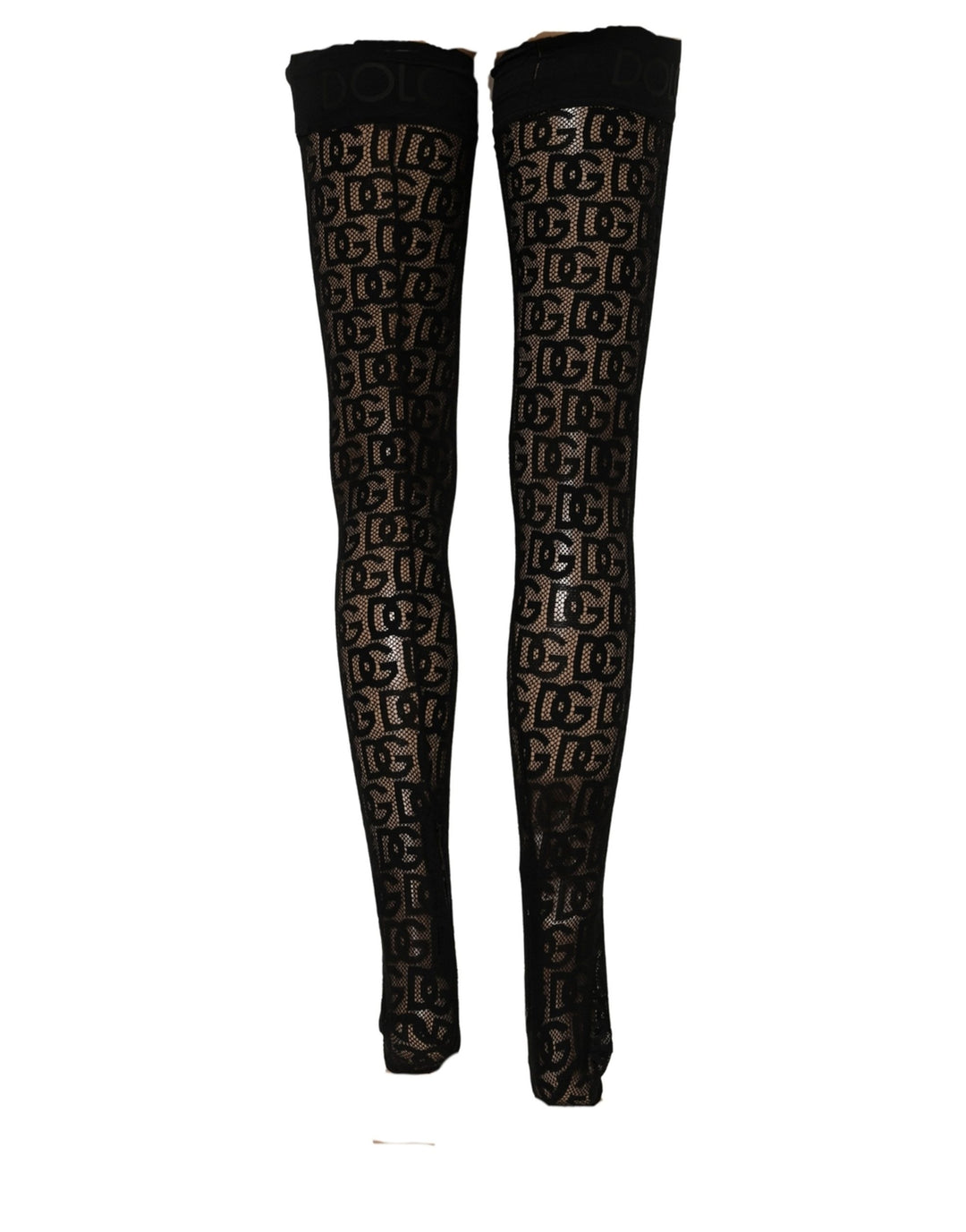 Dries Van Noten Violet Floral Fishnet Tights Stockings Pantyhose Socks
