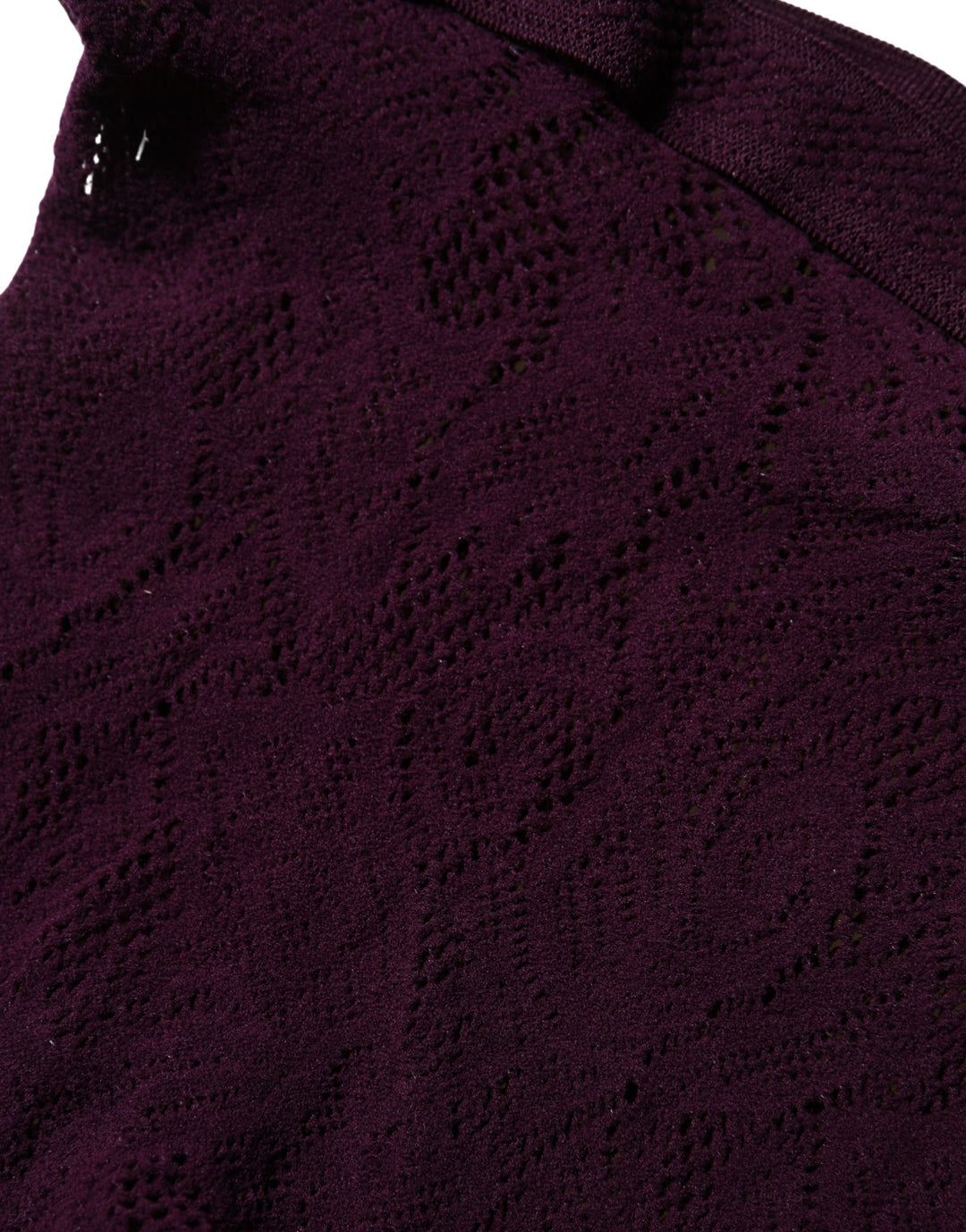 Dries Van Noten Violet Floral Fishnet Tights Stockings Pantyhose Socks
