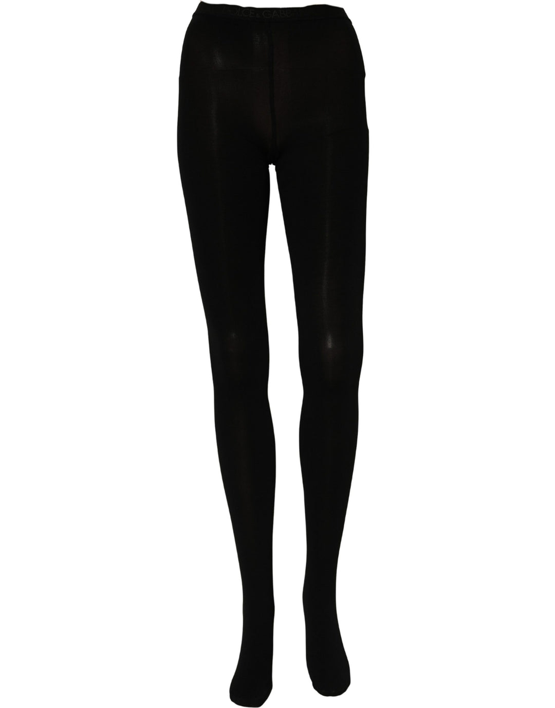 Dolce & Gabbana Black Nylon Tights Stockings Pantyhose Socks