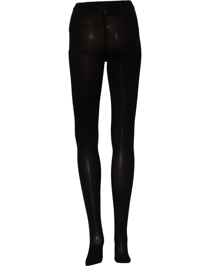 Dolce & Gabbana Black Nylon Tights Stockings Pantyhose Socks