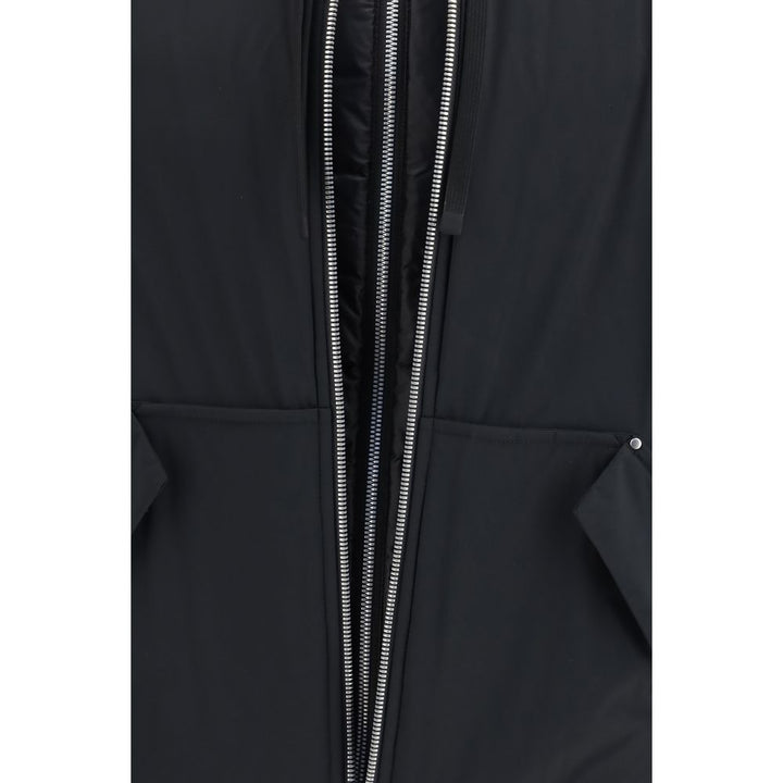 Moose Knuckles Black Nylon Full-Length Jacket