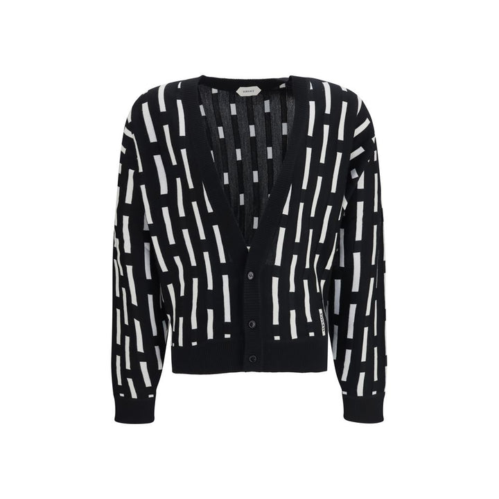 Versace Multicolor Wool Oves Aries Cardigan