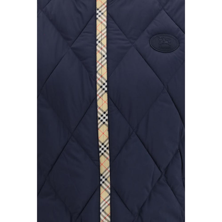 Burberry Blue Polyamide Sleeveless Jacket