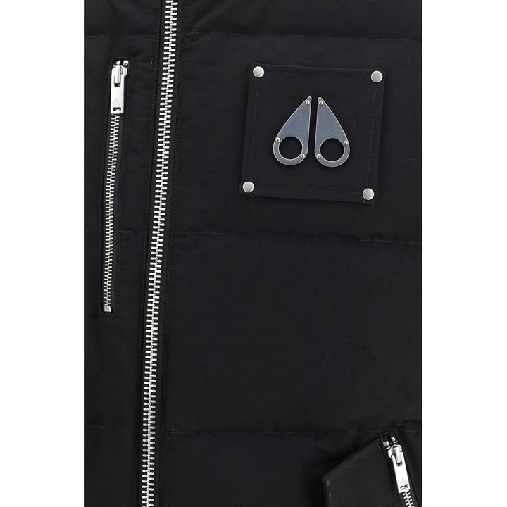 Moose Knuckles Black Cotton Sleeveless Jacket