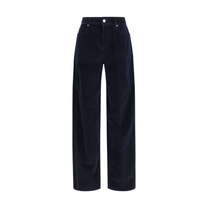 Max Mara Blue Cotton Pants