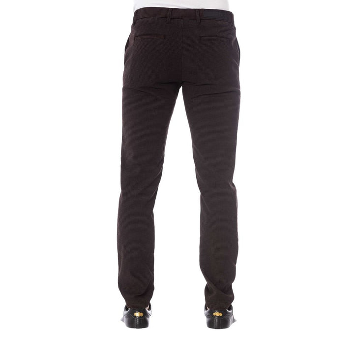 Trussardi Jeans Brown Cotton Men Trouser