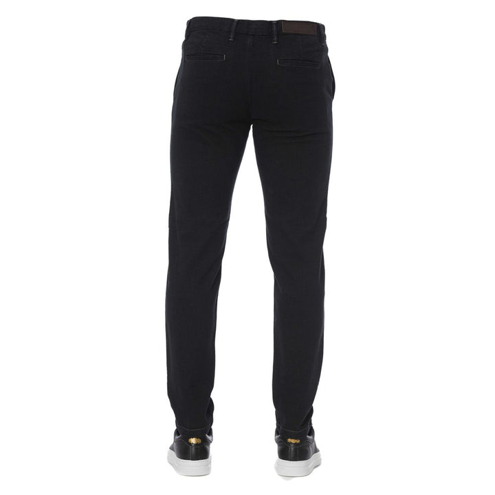 Trussardi Jeans Black Cotton Men Pants