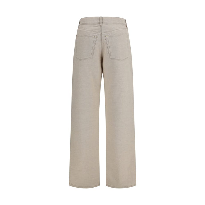 Fendi Beige Cotton Jeans Denim