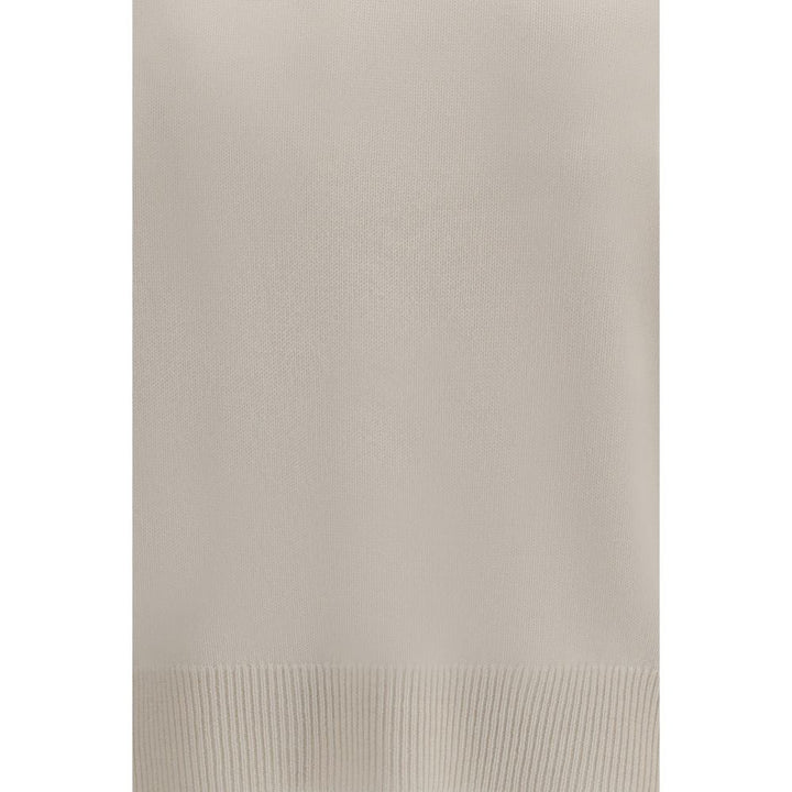 Brunello Cucinelli White Cashmere Sweater