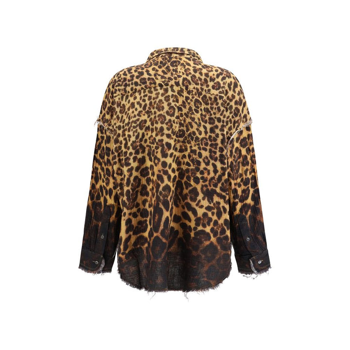 R13 Brown Denim Shirt