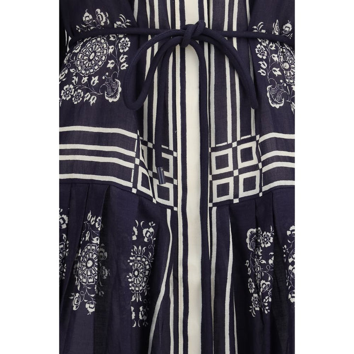 Alemais Blue Ramie Casual Dress