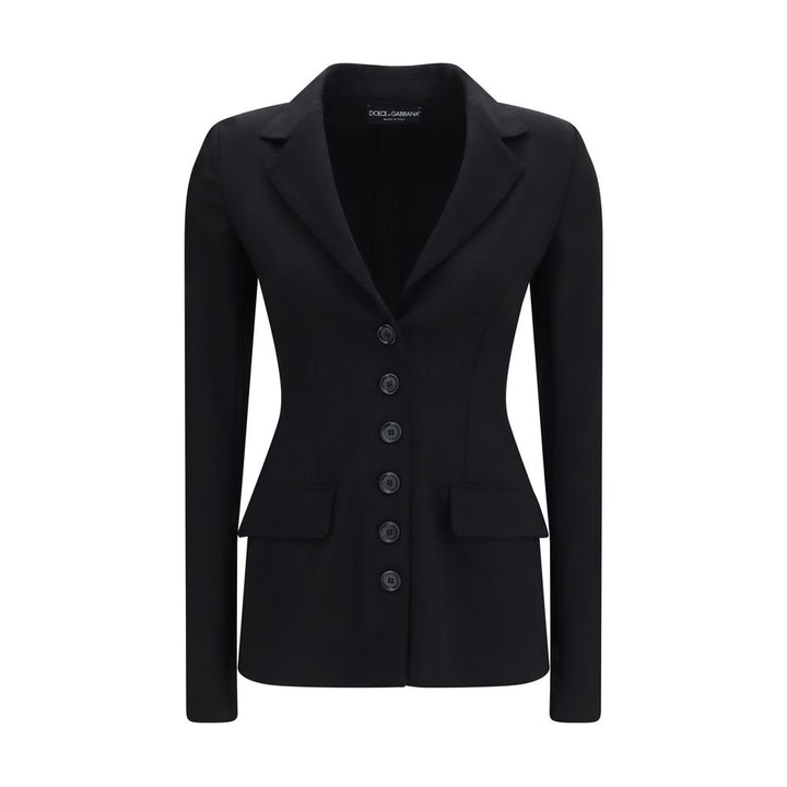Dolce & Gabbana Black Wool Oves Aries Full-Length Jacket