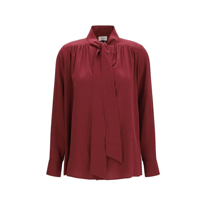 Jacob Cohen Bordeaux Silk Blouse