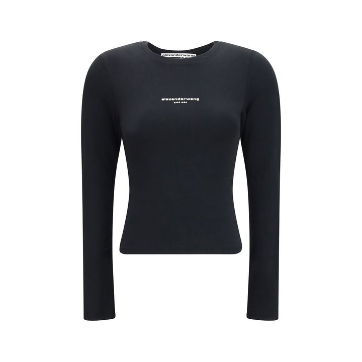 Alexander Wang Black Cotton Long Sleeve T-Shirt